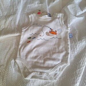 crab with fish onesie  small wonders 6 to 9 months